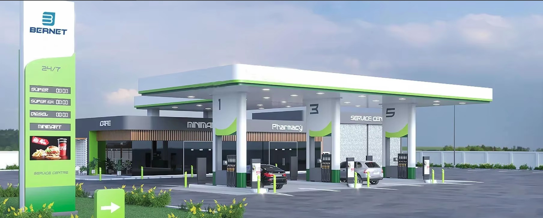 qualité distributeur de carburant usine