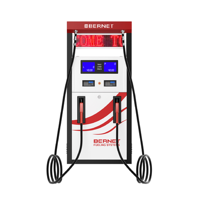 Good price Bernet High Flow Rate High Hose Standard Chassis 4 Nozzles Fuel Dispenser for Gas Station online