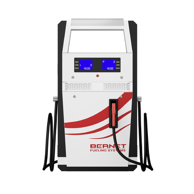 Un buen precio. Suministro de la fábrica de Bernet Dos boquillas Dispensador de combustible de alto caudal para gasolinera en línea